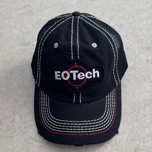 EOTech Black Cap with Red and White Stitching